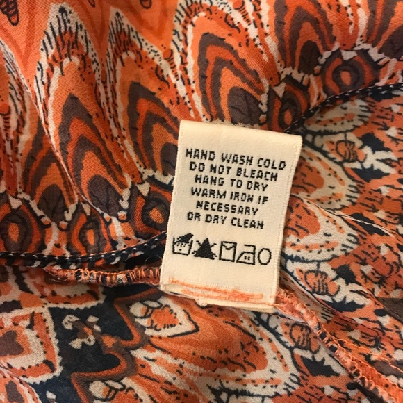 MAX STUDIO Women’s “Boho” Peasant Top Blouse Size Medium - Picture 6 of 8